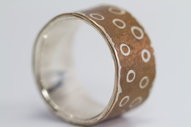 breite Bandringe aus mokume